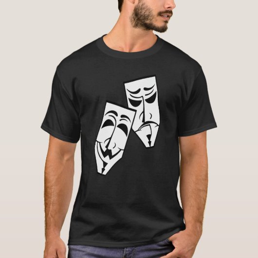 Drama Theater Masks Comedy and Tragedy 1 T-Shirt (Vorderseite)