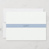 Drama und Fanfare Blue Einladung (Rückseite)