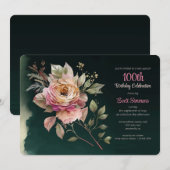 Drama und Romantik Einladung (Vorne/Hinten)