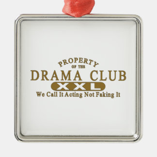 Drama-Verein Silbernes Ornament