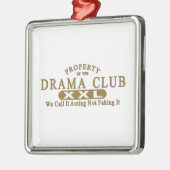 Drama-Verein Silbernes Ornament (Links)