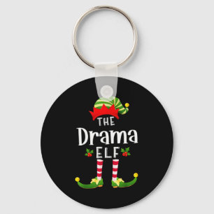 Drama Weihnachtself passendes Schlafanzug X-mas Pa Schlüsselanhänger