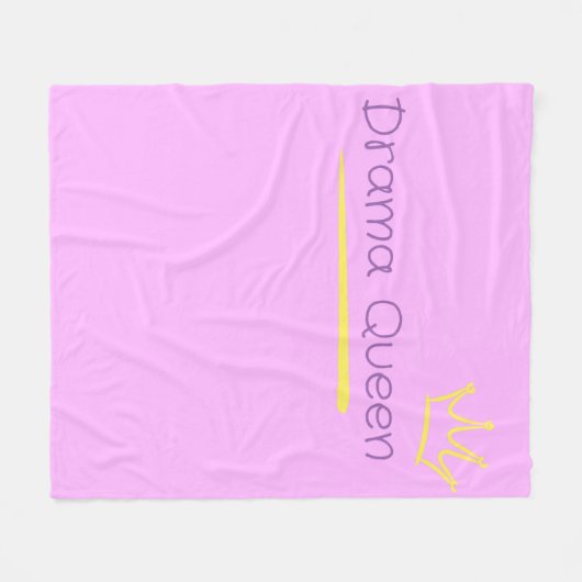 Dramakönigin Fleecedecke (Vorderseite (Horizontal))