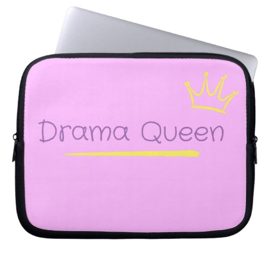 Dramakönigin Laptopschutzhülle (Vorderseite)
