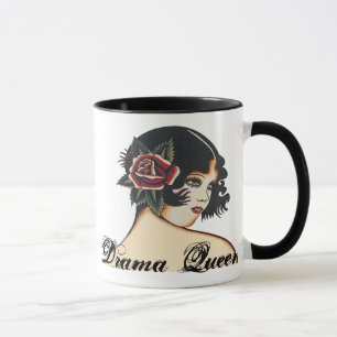 Dramakönigin Vintage Girly Girl Tasse