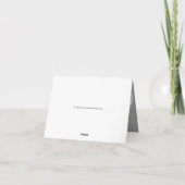 Dramatic Black and White Orchid Thank You Cards Dankeskarte (Rückseite)