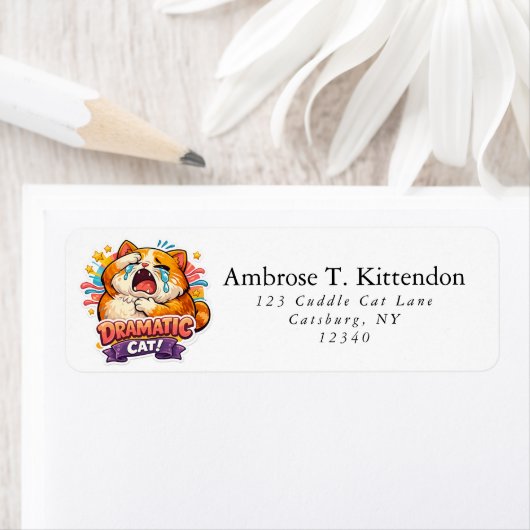 Dramatic Cat Funny Crying Cartoon Art Reaction (Insitu)