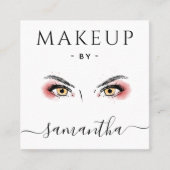 Dramatic Eye Makeup Artist Quadratische Visitenkarte (Vorderseite)