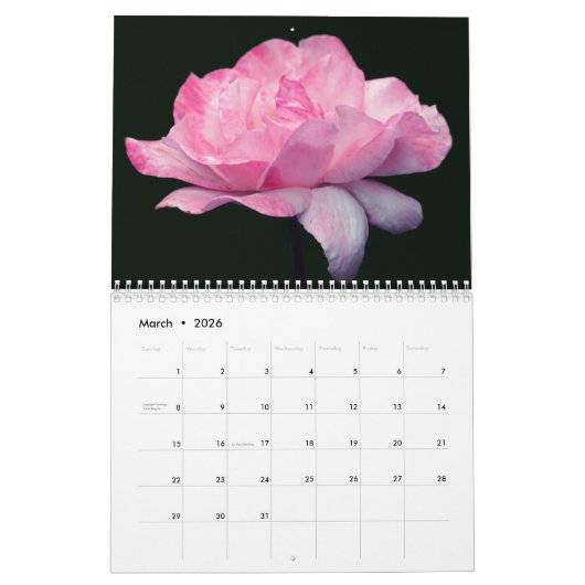 Dramatic Flowers Photography Kalender (Mär 2026)