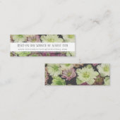 DRAMATIC Garden Hellebore Mini Web RSVP Karte (Vorne/Hinten)