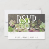 DRAMATIC Garden Hellebore Wood RSVP Karte (Vorderseite)
