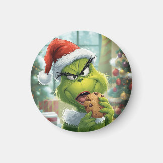 Dramatic Grinch Tasting Cookie – Humorous Holiday Magnet