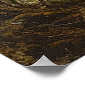 🏰🌫️ Dramatic Medieval Cliff Castle Stormscape 🌄 Poster (Ecke)