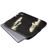 Dramatic Noir Confrontation Vintage Illustration Laptopschutzhülle (Vorne Knopf)