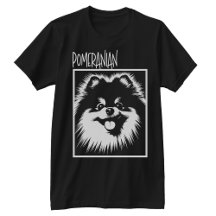 Dramatic Pop Art Pomeranian White On Black
