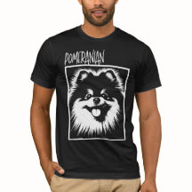 Dramatic Pop Art Pomeranian White On Black