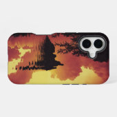 Dramatic Sunset Landscape iPhone 16 Hülle (Rückseite (Horizontal))