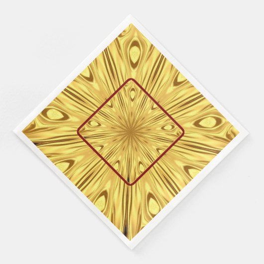 Dramatic Tablescape Detail: Gilded Zenith Opulent  Serviette (Ecke)