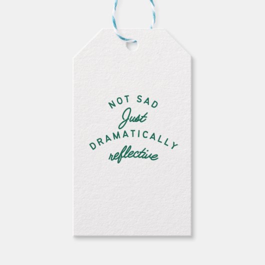 Dramatically Reflective Mood Geschenkanhänger (Vorderseite)