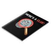 Dramatikatalog zur Untersuchung von sonniger Krimi Notizblock (Linke Seite)