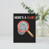 Dramatikatalog zur Untersuchung von sonniger Krimi Postkarte (Stehend Vorderseite)