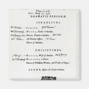 Dramatis Personae für Samson Magnet