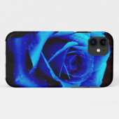 Dramatisch Blaue Rose Case-Mate iPhone Hülle (Rückseite (Horizontal))