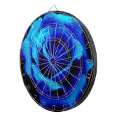 Dramatisch Blaue Rose Dartscheibe (Vorderseite rechts)