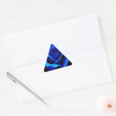 Dramatisch Blaue Rose Dreieckiger Aufkleber (Umschlag)
