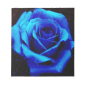 Dramatisch Blaue Rose Notizblock (Vorderseite)