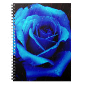 Dramatisch Blaue Rose Notizblock (Vorderseite)