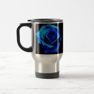 Dramatisch Blaue Rose Reisebecher