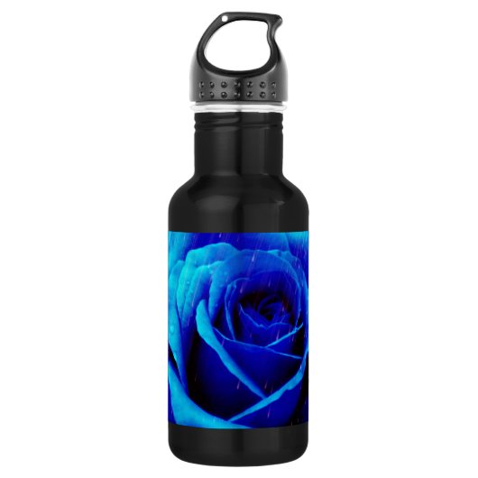 Dramatisch Blaue Rose Trinkflasche (Vorderseite)