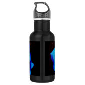 Dramatisch Blaue Rose Trinkflasche (Rückseite)