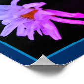 Dramatisch Daisy Blume Abstrakt Tinted Poster (Ecke)