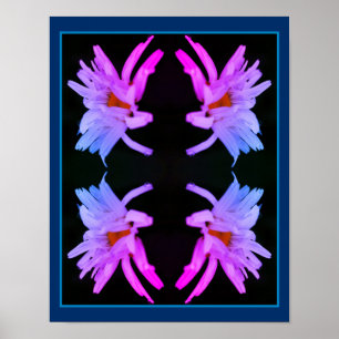 Dramatisch Daisy Blume Abstrakt Tinted Poster