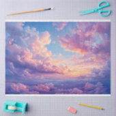 Dramatisch farbenfrohe Pastel Wolken Himmel Decoup Seidenpapier (Basteln)