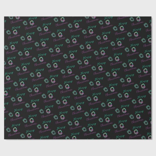 Dramatisch frohe Weihnachtskriege Geschenkpapier (Flach)