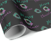 Dramatisch frohe Weihnachtskriege Geschenkpapier (Rolleneckpunkt)