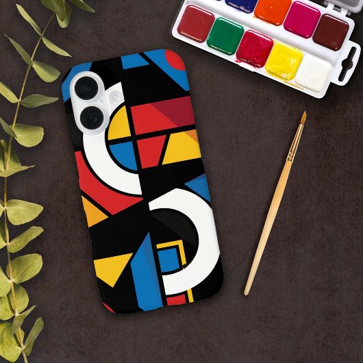 Dramatisch kühne Farben Moderne geometrische Abstr Case-Mate iPhone Hülle