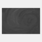 Dramatisch Schwarz Farbkoordinierte Muster Geschenkpapier Set (Vorderseite 3)