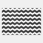 Dramatisch Schwarz Farbkoordinierte Muster Geschenkpapier Set (Vorderseite 2)