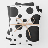 Dramatisch Schwarz Farbkoordinierte Muster Geschenkpapier Set (Beispiel)