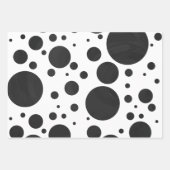Dramatisch Schwarz Farbkoordinierte Muster Geschenkpapier Set (Vorderseite)