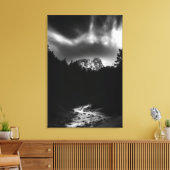 Dramatische Berg- und Flusslandschaft Leinwanddruck (Insitu (Wohnzimmer))