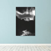 Dramatische Berg- und Flusslandschaft Leinwanddruck (Insitu (Holzboden))