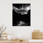 Dramatische Berg- und Flusslandschaft Poster (Küche)