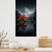 Dramatische Berglandschaft Poster (Küche)