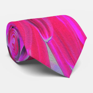 Dramatische Blume Crimson Red and Pink Dahlia Krawatte