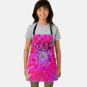 Dramatische Blume Crimson Red and Pink Dahlia Schürze (Insitu)